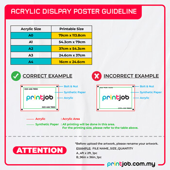 Acrylic Display Poster Acrylic Display Poster